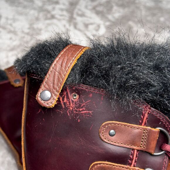 Sorel Premium Joan of Arctic Red Oxblood Waterproof Snow Boots Womens Size 7.5 - Picture 8 of 16